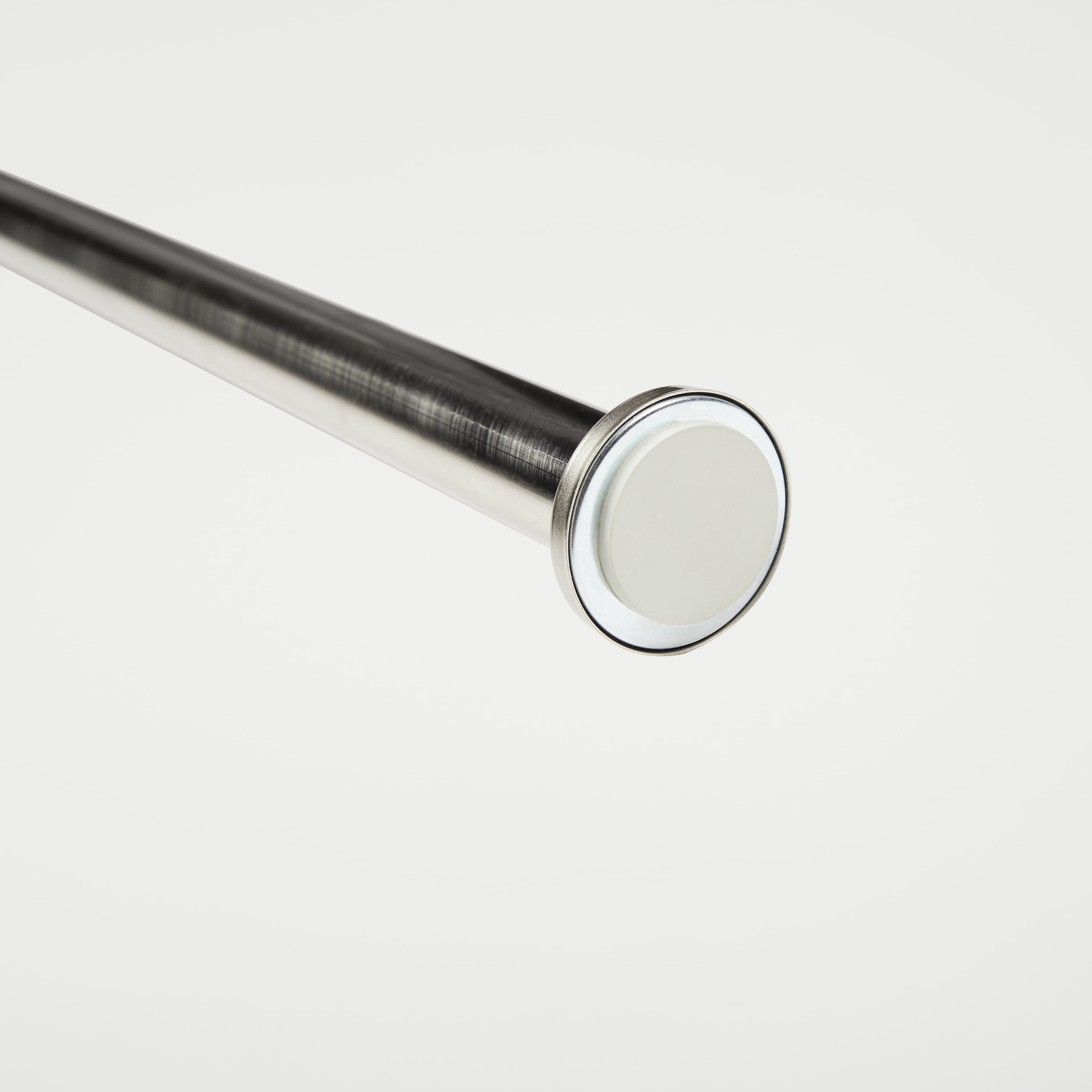 Exclusive Home 1.5 in and 1.5 in Silver Adjustable Tension Rod, 24 in - 40 in
