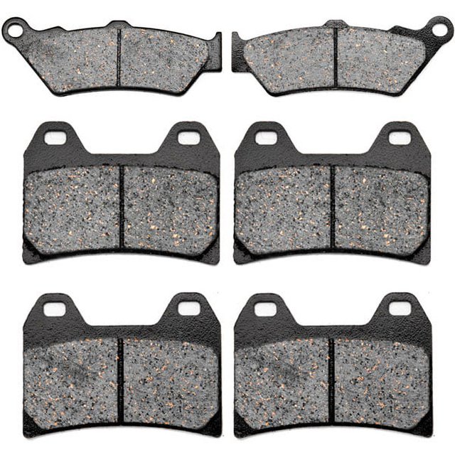 KMG Front + Rear Brake Pads Compatible with 2007 Victory Hammer S - Non-Metallic Organic NAO Brake Pads Set