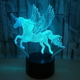 thumbnail image 4 of DAMAIE [ 7 Colors/3 Working Modes/Timer Function ] Remote and Touch Control Horse Night Lights, Dimmable LED Bedside Lamp for Children and Kid's Room, 4 of 4