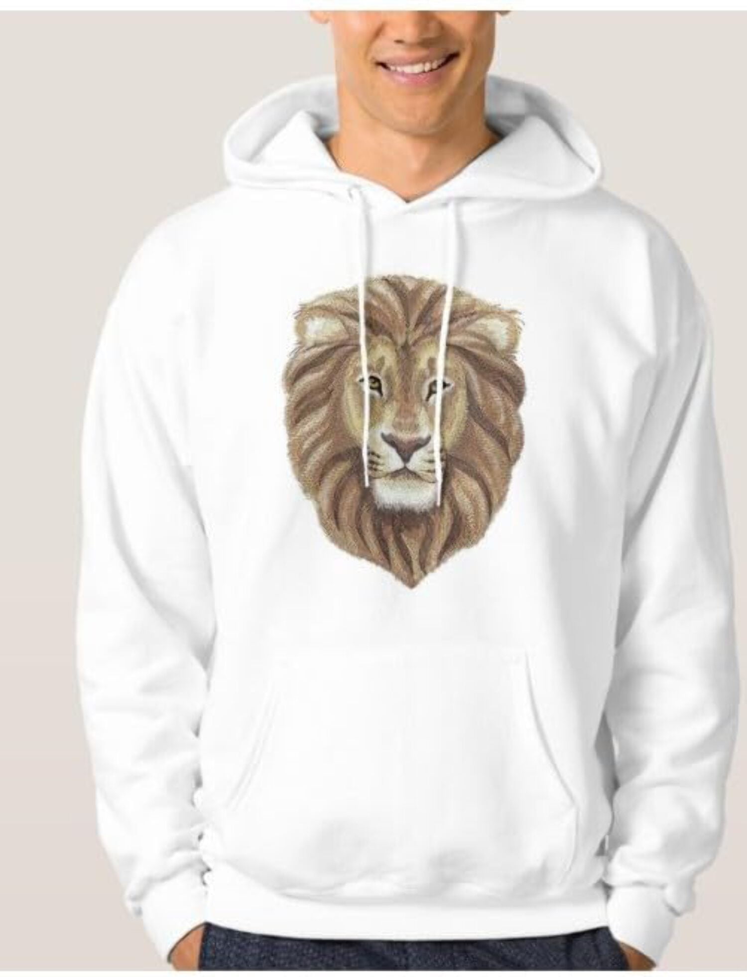 Custom Pride  Majesty Lion Embroidery Iron On/Sew Patch (6.85" x 8.15")