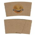 thumbnail image 2 of Restpresso Kraft Paper Crying Laughing Emoji Coffee Cup Sleeve - Fits 12 / 16 / 20 oz Cups - 1000 count box, 2 of 10