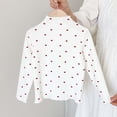 thumbnail image 2 of Plebaso Girls Mock Neck Tops Ruffle Trim Long Sleeve Cotton Tee Shirts Girls Cute Undershirts for Kids, 2 of 5