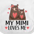 thumbnail image 4 of Inktastic My Mimi Loves Me Bear Boys or Girls Baby Bib, 4 of 4