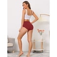 thumbnail image 5 of DARING DIVA Women's High Waist Available In Plus Size Underpants 3XL Burgundy, 5 of 6