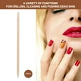 thumbnail image 5 of 200PCS Orange Wood Nail Sticks Cuticle Pusher Remover Removal Tool Wood Sticks for Manicure Pedicure Nail Art (200pcs), 5 of 5