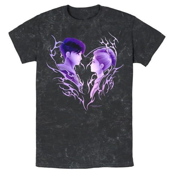 Mens KPop Demon Hunters Jinu and Rumi Love T Shirt