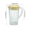 Todaioua Plastic Pitcher with Lid - Clear Plastic Pitcher for ...