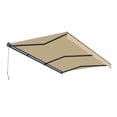 thumbnail image 5 of Semi-Cassette Motorized LED Luxury Patio Awning - 20 x 10 Ft - Desert Sand - Moroccan Collection, 5 of 7