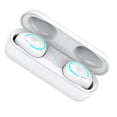 thumbnail image 5 of Injueey Mini auriculares intrauditivos Bluetooth 5,0 impermeables auriculares manos libres inalámbricos 8D sonido estéreo auriculares Cables de audio/vídeo blanco, 5 of 5