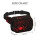 thumbnail image 4 of Balery Red Spider Mochila Cinturón para Mujeres y Hombres, Bolsa de Cintura Impermeable de Doble Capa con Correa, 4 of 9