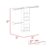 British 250 Closet System Black - Expansive 98