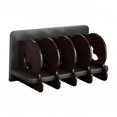 thumbnail image 2 of Lipstore Acrylic CD Holder Holder Stand CD Storage Rack for Living Room Shelf Desktop black and dark red, 2 of 8