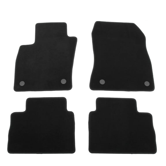 Ikon Motorsports Nylon Car Floor Mats Compatible with 2025-2026 Nissan Kicks, OE Fitment Style Black Driver Passenger Car Carpets, Front Rear 4PCS Full Set