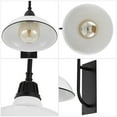 thumbnail image 5 of JONATHAN Y Stanley 12.25" 1-Light Farmhouse Industrial Indoor/Outdoor Iron LED Gooseneck Arm Outdoor Sconce, White, 5 of 7