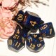 thumbnail image 2 of Dados Dnd Galaxy, 7 piezas, brillo, brillo, azul cósmico, negro, dados poliédricos mixtos Dnd para juego de mesa Rpg Mtg, 2 of 4