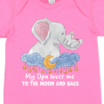 thumbnail image 4 of Inktastic My Opa Loves Me to the Moon and Back Elephant Family Boys or Girls Baby Bodysuit, 4 of 5