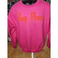 thumbnail image 2 of Hot Pink and Orange Puff, Show Your Southern Side with Shug, Please (R) Unisex Crew Neck Sweatshirt, 2 of 6