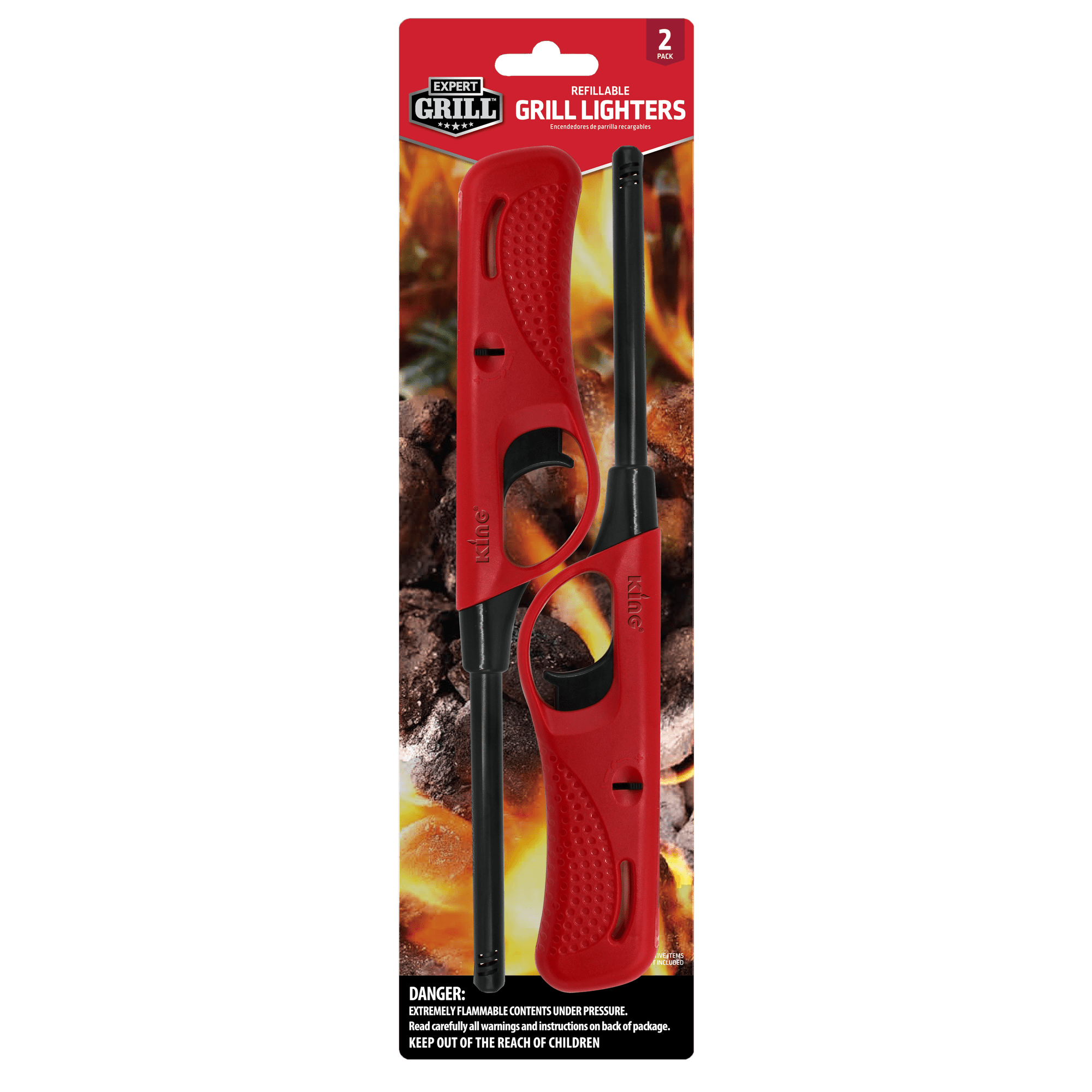Expert Grill Refillable Utility Lighter, 2-Pack
