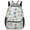 Color, variant on Doodles Pattern Oxford Backpack Multi Compartment Casual Carry Bag for Books