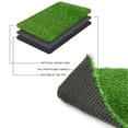 thumbnail image 4 of Moxie Artificial Grass Rug 6FTX15FT Large Indoor/Outdoor 0.4" Synthetic Grass Turf with Drainage Holes for Patios, Lawns, and More, 4 of 7