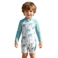thumbnail image 1 of Swimming Suit Boy Rash Guard Cute Print Boys' Swimwear Bathing Suits 18-24 Months, 1 of 4