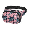thumbnail image 2 of Disketp Rose Flowers Riñonera de Doble Capa, Bolsa de Cintura Ajustable para Viajes, Correr y Senderismo, Riñonera Ligera para Hombre y Mujer, 2 of 9