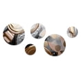 thumbnail image 2 of Designart "Marbled Meditations Gold and Pink II" Abstract Marble Metal Wall Art Set of 5 Piece, 2 of 5