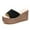 A Black, variant on Wovix Summer Slipper For Women Classic Dress Shoes Open Toe Lightweight Comfy Platform Wedge Sandals Indoor Outdoor Shoes Beige 35