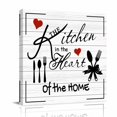 thumbnail image 2 of Canvas Wall Art Kitchen Tableware Canvas Art Print Love Pictures Wall Decor for Living Room Bedroom Artwork Decorations Stretched Framed Ready to Hang 10"x10", 2 of 9