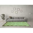 thumbnail image 3 of Ahgly Company Indoor Rectangle Checkered Light Blue Modern Area Rugs, 6' x 9', 3 of 4