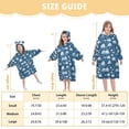 thumbnail image 3 of Artistic Ice Cubes ﻿Wearable Blankets Hoodie Oversize Sherpa Wearable Soft Blanket Warm Cozy 3-14 Age, 3 of 7