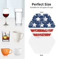 thumbnail image 6 of Fuzoiu USA Colors Stripes1 Print Leather Coasters Set,Drink Coasters Set of 4,for Tabletop Protection, Durable PVC Coasters,Home Décor and Housewarming Gift-Hexagon, 6 of 6
