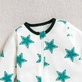 thumbnail image 3 of Weebloom Baby Boy Girl Pajamas Footie Jumpsuit Comfortable Stylish Bodysuit 0-24 Months Sleepwear Loungewear Pjs Sleepers Romper Onesie White 3-6 Months, 3 of 5