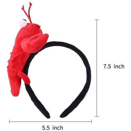 Funny Lobster Headband Red Crab Hair Band Animal Cosplay Hair Accessories Cute Lobster Hair Hoop For Halloween Cosplay Christmas Party Costume Walmart Canada
