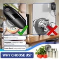 thumbnail image 3 of Behome Electric Can Opener, One Touch Automatic Kitchen Can Opener for Seniors with Arthritis, Hands Free & Smooth Edge, Battery Operated, for Any Size Can, Black, 3 of 9