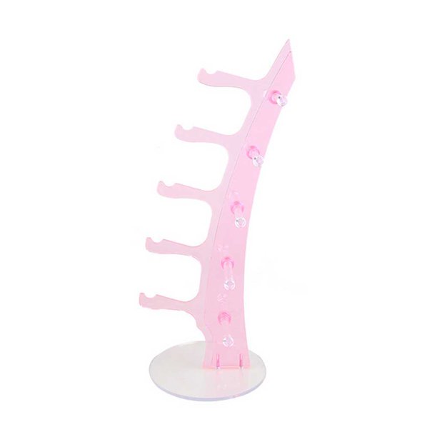 Sonducket Estante para gafas de sol, soporte de exhibición, tienda, soporte desmontable, rosa claro, envío gratis, almacenamiento de anteojos, barco de Cadenas y cordones para anteojos Sonducket AP015627-01