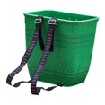 thumbnail image 2 of Cesta trasera de PP con correas multifuncional Macarena cubo de almacenamiento cesta de almacenamiento de frutas cesta de recolección de huerto para acampar Verde 380 mm x 390 mm x 290 mm, 2 of 8
