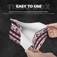 thumbnail image 5 of Lsque Buffalo Plaid Forest Printed Long Tissue Box Cover Holder, Facial Paper Organizer Dispenser,Triangle with Bottom Belt, PVC Leather Decorative Organizer, 5 of 9