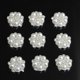 thumbnail image 5 of 10 piezas flor en forma de adorno de perlas de de imitación botón de perlas Flatback DIY accesorios botones de Navidad , 3 Macarena Flatback, 5 of 8
