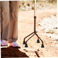 thumbnail image 5 of 4 Piezas Puntas de Goma para Bastón Cuádruple de Tapones Antideslizantes Reemplazo Accesorios para Muletas Adultos Mayores Caminata Seguro Cómodo, 5 of 5