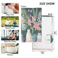 thumbnail image 6 of Yayeee 2 Pack Hand Towels for Bathroom 100% Cotton 16" x 28" Kitchen Towel, Green Floral, 6 of 7