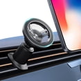 thumbnail image 1 of WWS-Car Mount for MagSafe, Magnetic Phone Holder with Magnetic Tape Ring, Cell Phone Mount for MagSafe Strong Magnet 360° Rotation for Car Air Vent for iPhone 16 Pro Max 15 14 13 12 Plus and MagSafe, 1 of 4