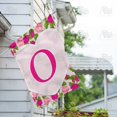 thumbnail image 2 of America Forever Flags Monogram Letter O House Flag - Pink Roses - 28 x 40 Inches, Happy Valentine's Day Pink Roses Love Heart Double Sided Flag, Seasonal Yard Outdoor Holiday Decor, 2 of 2