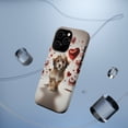 thumbnail image 5 of DistinctInk Tough Case for Apple iPhone 14 Pro MAX (6.7" Screen), Compatible with MagSafe Charging - Valentine's Day Löwchen Puppy, 5 of 6
