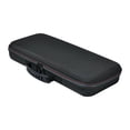 thumbnail image 4 of Caja de teclado Bolsa de almacenamiento de teclado Regalos multifuncionales y portátiles con doble cremallera Cerrar, carcasa con cáscara dura negra, 4 of 9