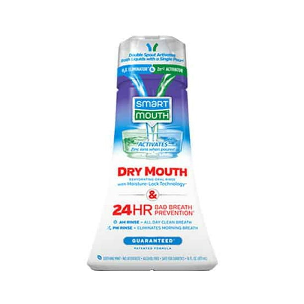 SmartMouth Dry Mouth Clean Mint Activated Mouthwash 16 fl. oz. Bottle