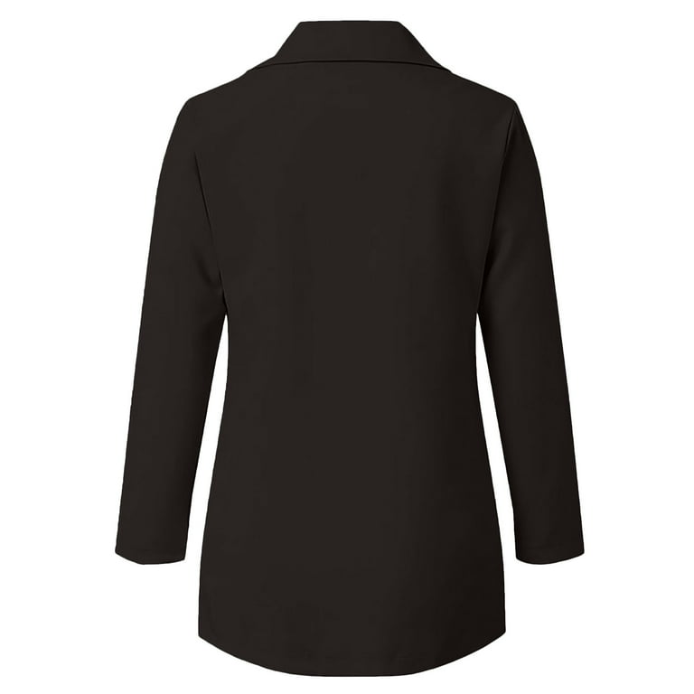 Olyvenn Trendy Midi Blazers Cardigan Coat for Women Button Open