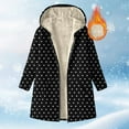 thumbnail image 2 of Horkkom Long Winter Coats for Women Thin Fleece Zip Up Jackets with Hood Pockets Long Sleeve Overcoats XL, 2 of 8