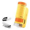 thumbnail image 1 of Cateissary Microscopio para niños Microscopio digital de habilidades de desarrollo compacto y portátil para electrónica Kits de experimentos de química naranja+amarillo, 1 of 6