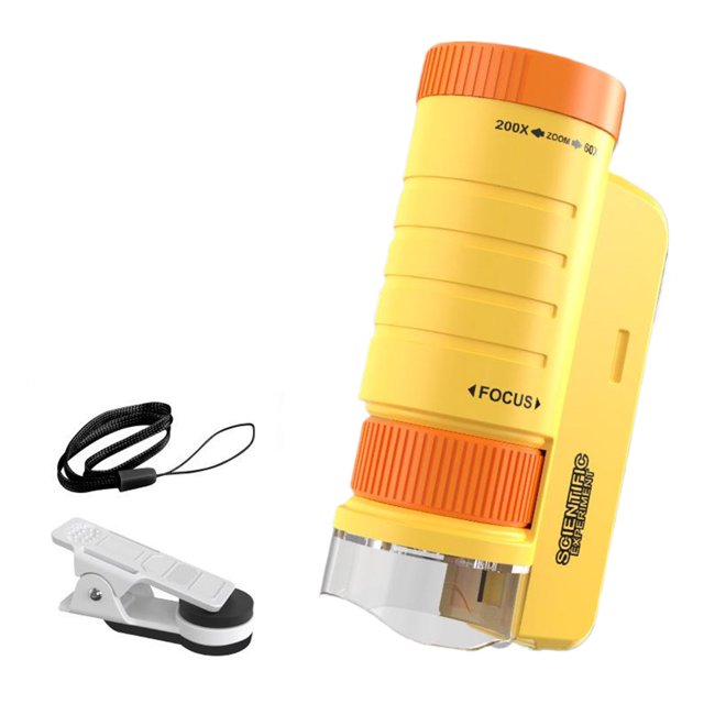 Microscopio Digital Portátil Sidaley ABS Naranja+Amarillo